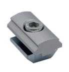 41D-166-0 MODULAR SOLUTION D28 TO SQUARE PROFILE CONNECTOR<BR>CREATE D28 RIDGE FOR M8 TEE SLOT